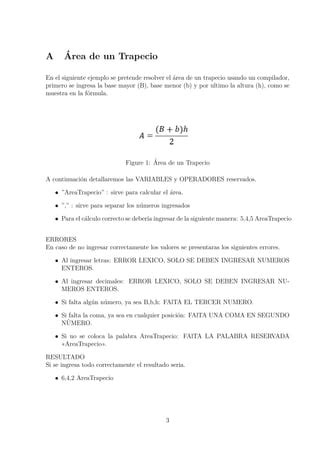 Compilador Área de trapecio PDF