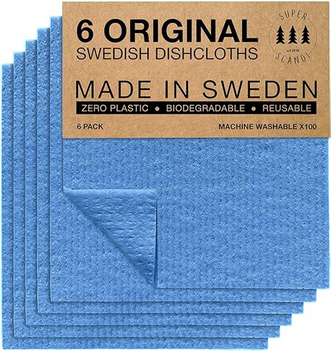 Amazon Superscandi Swedish Dishcloths For Kitchen Eco Friendly