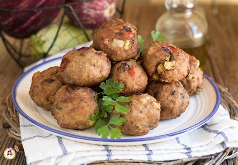 Polpette Di Carne E Verdure Zucchine Melanzane Peperoni