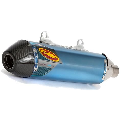 Fmf Racing Factory 4 1 Rct Titanium Slip On Exhaust Blue Anodized Finish Carbon End Cap