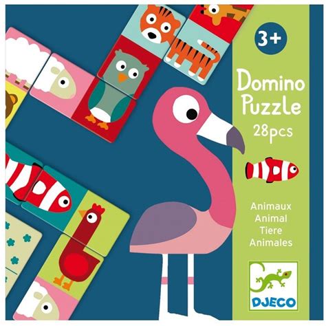 Domino Puzzle Animo 28 Pcs Djeco Boutique BCD Jeux