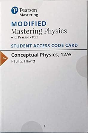 Amazon Modified Mastering Physics With Pearson EText ValuePack