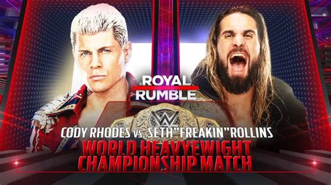 Wwe2k23 Universe Mode Cody Rhodes Vs Seth Freakin Rollins World