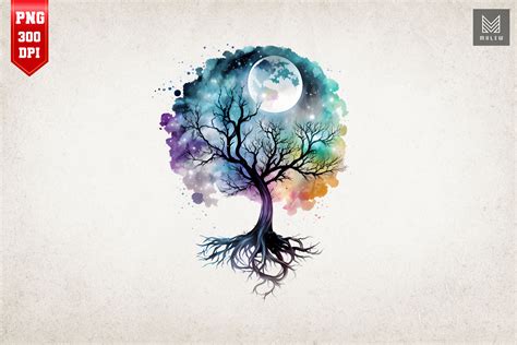 Watercolor Beautiful Tree Of Life 13 By Mulew Art Thehungryjpeg