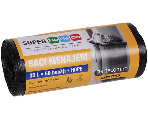 Saci Menaj Super Horeca Litri Bucati Hdpe Mertecom Ro