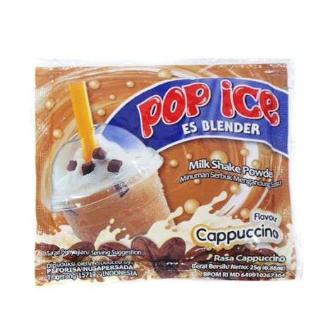 Jual Pop Ice Flavour Cappucino Milk Shake Powder 25 G Di Seller