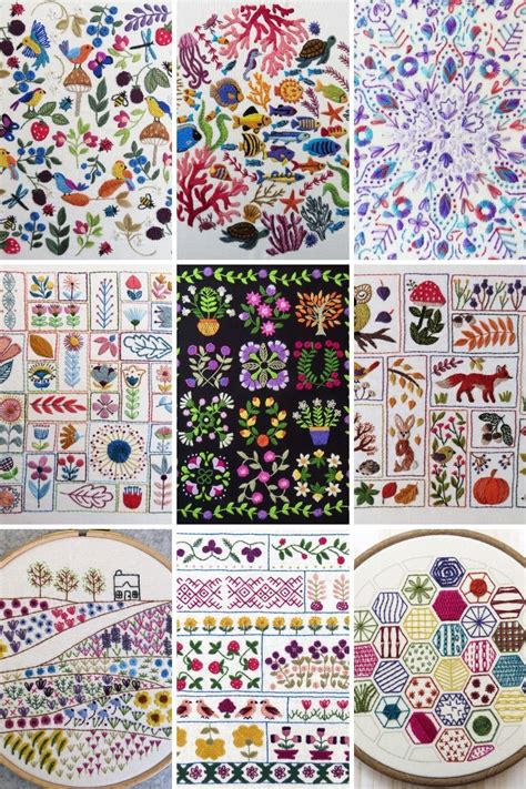 Stitchdoodles Beautiful Modern Embroidery Patterns Kits And Supplies