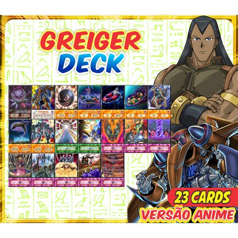 Greiger 23 Cards Deck Anime Yugioh 5ds Yu Gi Oh Baralho De Cartas