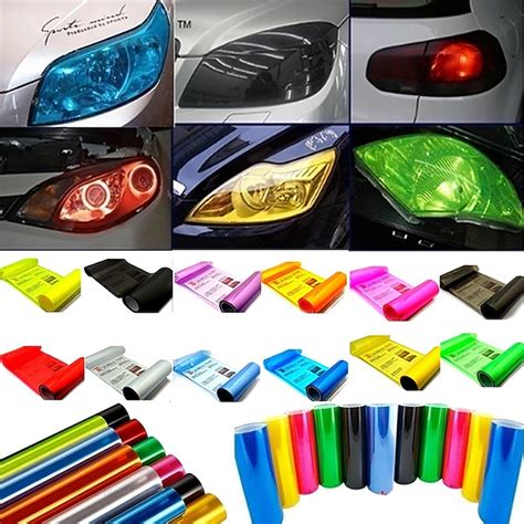 Car Styling 30cmx60cm Auto Car Light Headlight Taillight Tint Styling Waterproof Protective