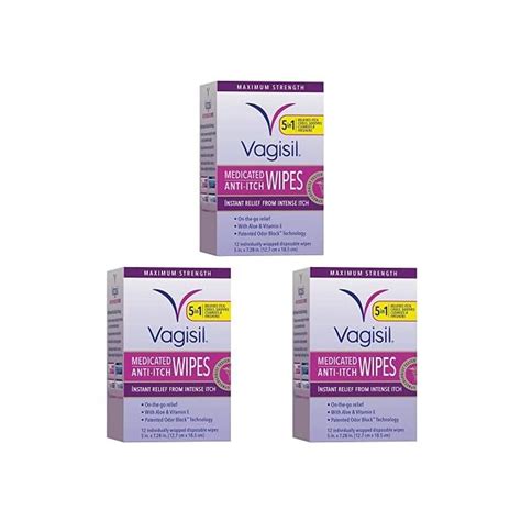 Buy Vagisil Anti Itch Medicated Feminine Intimate Wipes For Women