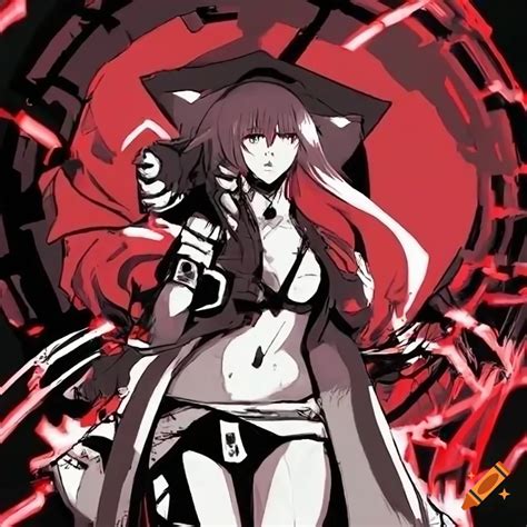 Cyberpunk Version Of Baiken From Guilty Gear Strive On Craiyon