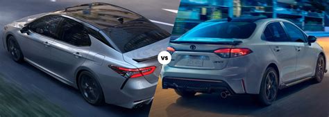 2022 Toyota Camry Vs 2022 Toyota Corolla Compare Toyota Sedans At