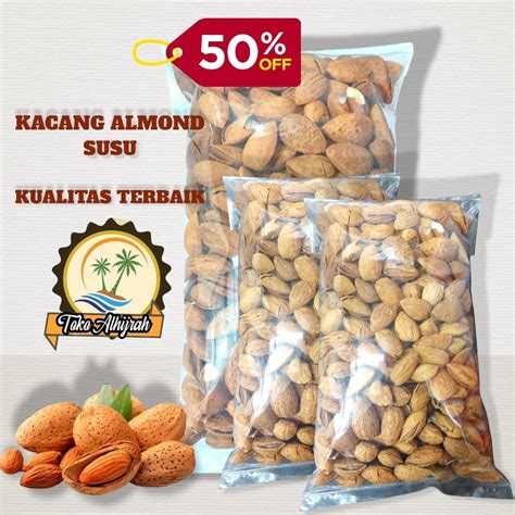 Jual Kacang Almond Susu Gurih Kg Gr Panggang Roasted Shopee