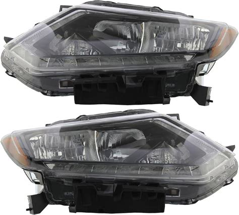 Amazon TRIBLE SIX 2pcs Set Headlight Assembly Headlamp W LED DRL