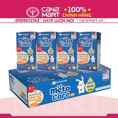 Thùng Sữa nước pha sẵn Nutricare Metacare ECO cho bé đề kháng khỏe