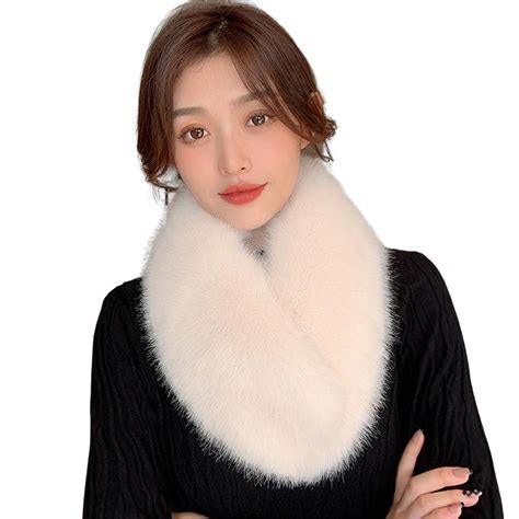 Neck Warmer Thickened Anti Freeze Winter Coat Faux Fur Collar Scarf