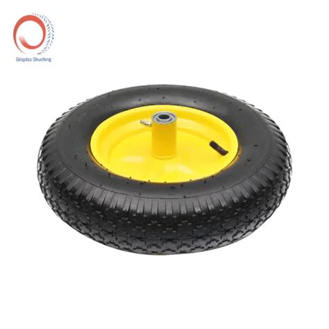 4 80 4 00 8 Pneumatic Wheelbarrow Wheel With Center Hub For Yard Cart Garden Wheelbarrow