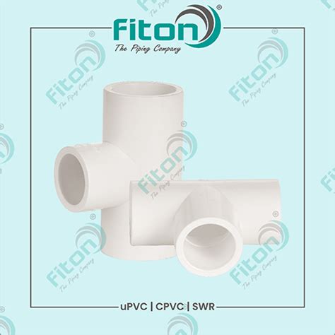 White Upvc Pipe Tee At Best Price In Ahmedabad Fiton Polyplast