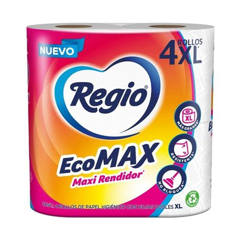 Papel higiénico Regio Ecomax 4 rollos Walmart