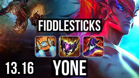 FIDDLE Vs YONE MID Rank 2 Fiddle 8 1 8 65 Winrate Dominating