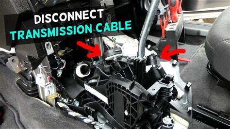 How To Disconnect Transmission Cables Shifter Cables Youtube