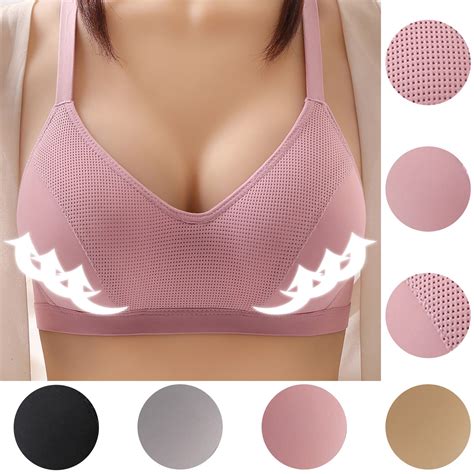 Elainilye Fashion Wireless Bras With Support And Lift Underwear Non Underwire Bra No Slip