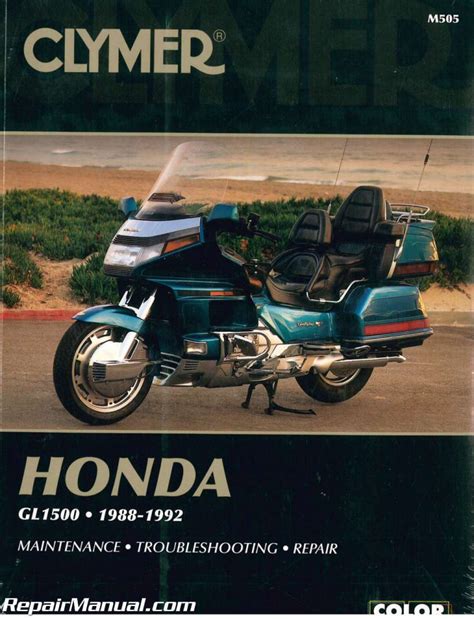 Clymer Honda GL1500 Gold Wing 1988 1992 Motorcycle Repair Manual