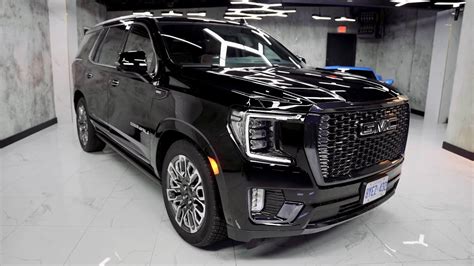 2023 Gmc Yukon Denali Ultimate Black Edition Interior And Exterior Youtube