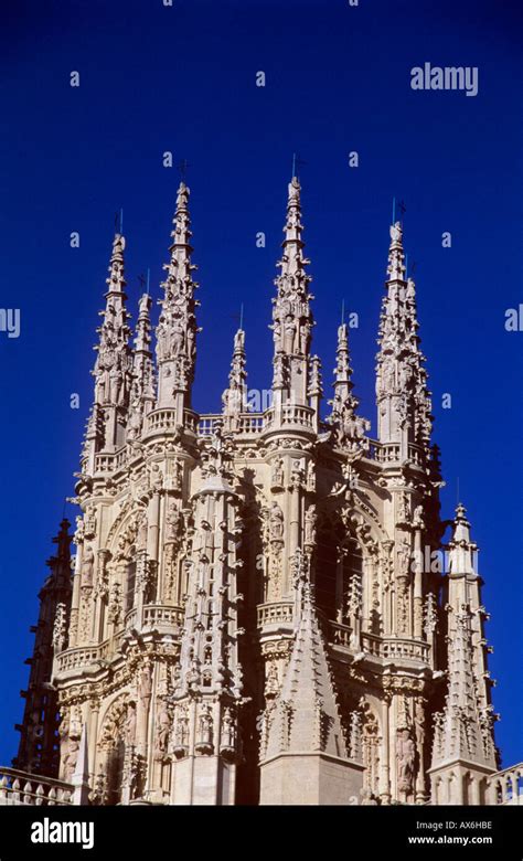 Burgos, Cathedral, Catedral de Burgos Gothic-style. Spain Stock Photo ...