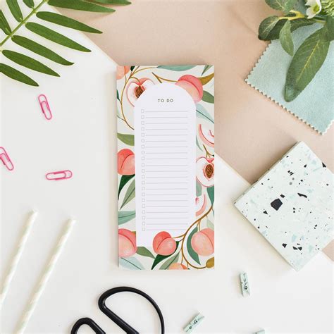 Brighten Your Desk With Our Peach To Do List Notepad Cute And Compact