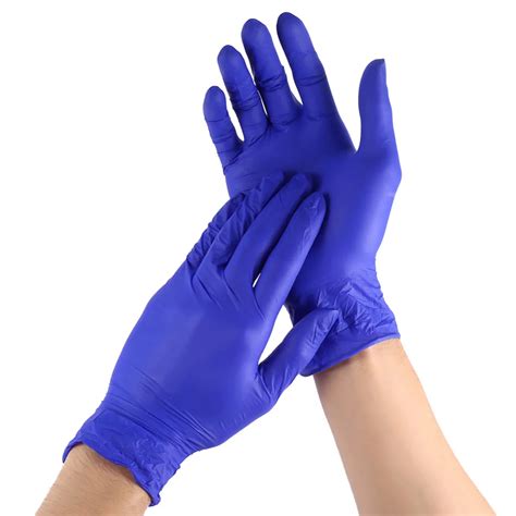 100pcs Disposable Gloves Nitrile Rubber Gloves Latex For Home Food Laboratory Cleaning Rubber ...