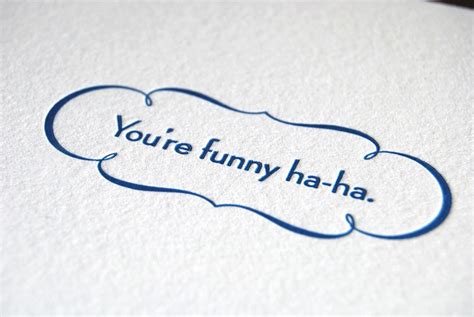 DISCONTINUED: You're Funny Ha-Ha card by farewellpaperie on Etsy