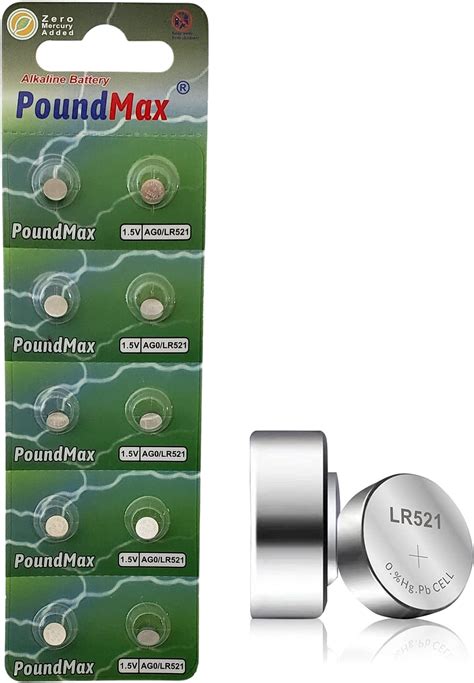 Amazon Poundmax Ag Lr Batteries V Alkaline Button Cell