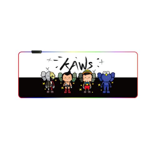 แผ่นรองเมาส์มีไฟ GMS-wt-5 Gaming Mouse Pad RGB 7colors (300×800×4 ...