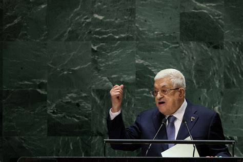 Abbas says Middle East peace only possible when Palestinians get full ...