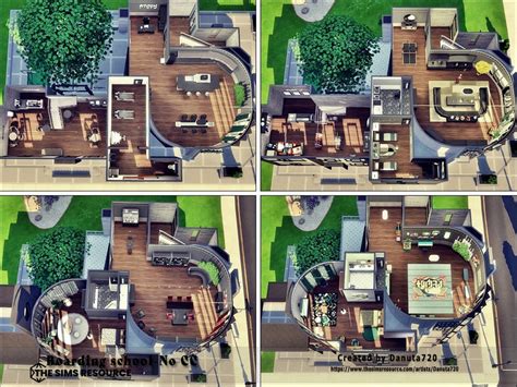 High School Floor Plan Sims 4