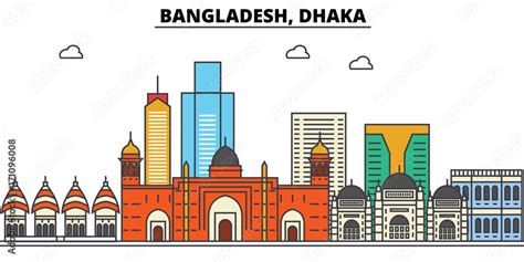 Bangladesh, Dhaka. City skyline: architecture, buildings, streets ...