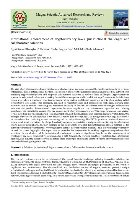 Pdf International Enforcement Of Cryptocurrency Laws Jurisdictional