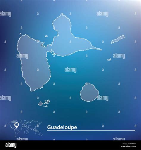 Map Of Guadeloupe Vector Illustration Stock Vector Image Art Alamy