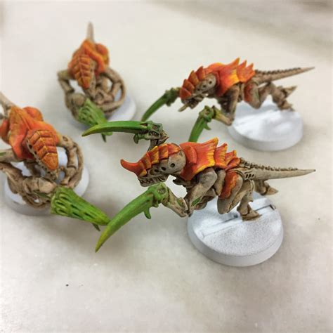 Trying out colour scheme. Need ideas for contrasting orange : r/Tyranids