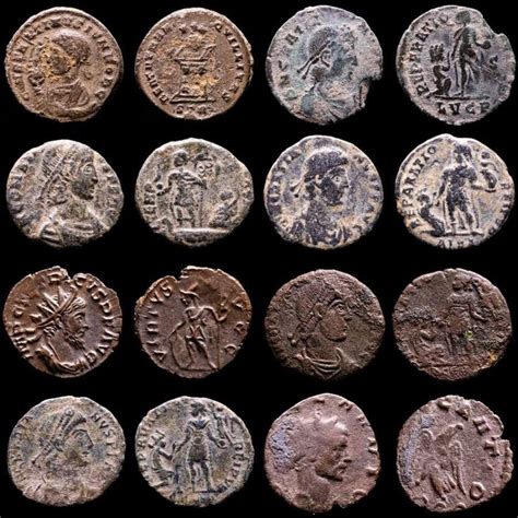 Imperio Romano Lot Comprising Eight Ae Coins Antoninianus Follis