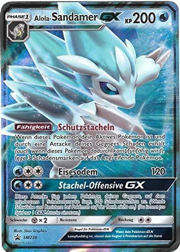 Alola Sandamer Gx Sm Alolan Sandslash Promo Sammelkarte Deutsch