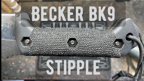 Lets Stipple A Ka Bar Becker Bk Handle For Added Grip On A Budget