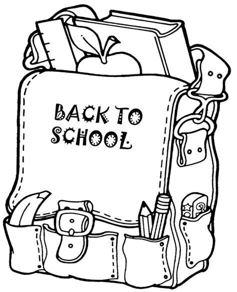 Coloring Pages Backpack