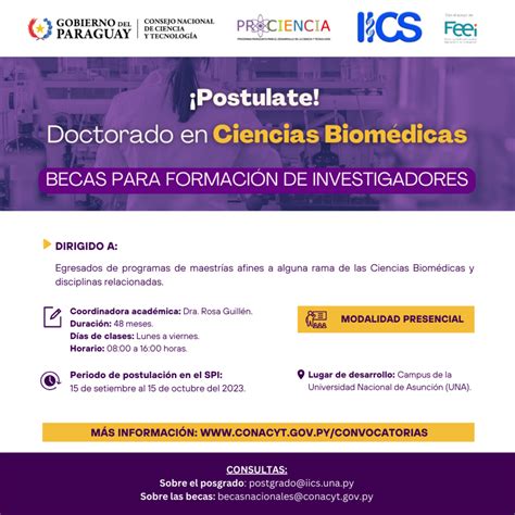 Doctorado en Ciencias Biomédicas IICS UNA