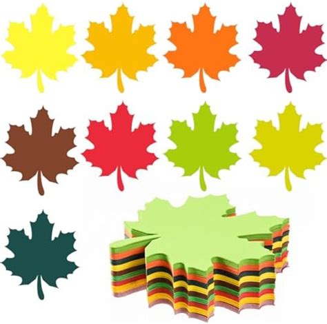 Amazon Whaline Pcs Fall Maple Leaves Cutouts With Pcs Glue