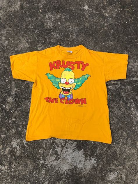 Vintage Krusty The Clown, Men's Fashion, Tops & Sets, Tshirts & Polo ...