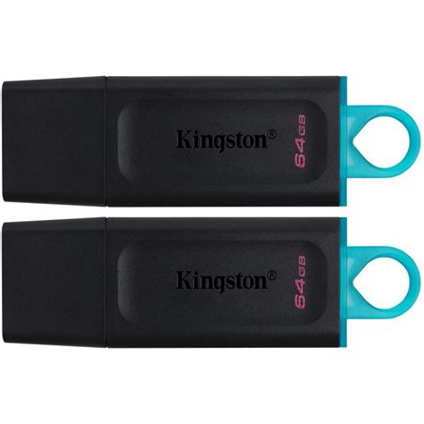 Pachet 2x Memorie USB Kingston DataTraveler Exodia 64GB USB 3 2 Black