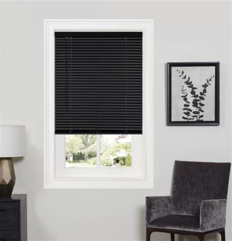 2 Inch Black Faux Wood Blinds - DS Shading