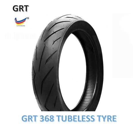 TAYAR MOTOSIKAL GRT GLOBAL RUBBER TUBELESS TYRE GRT368 BUNGA DIABLO